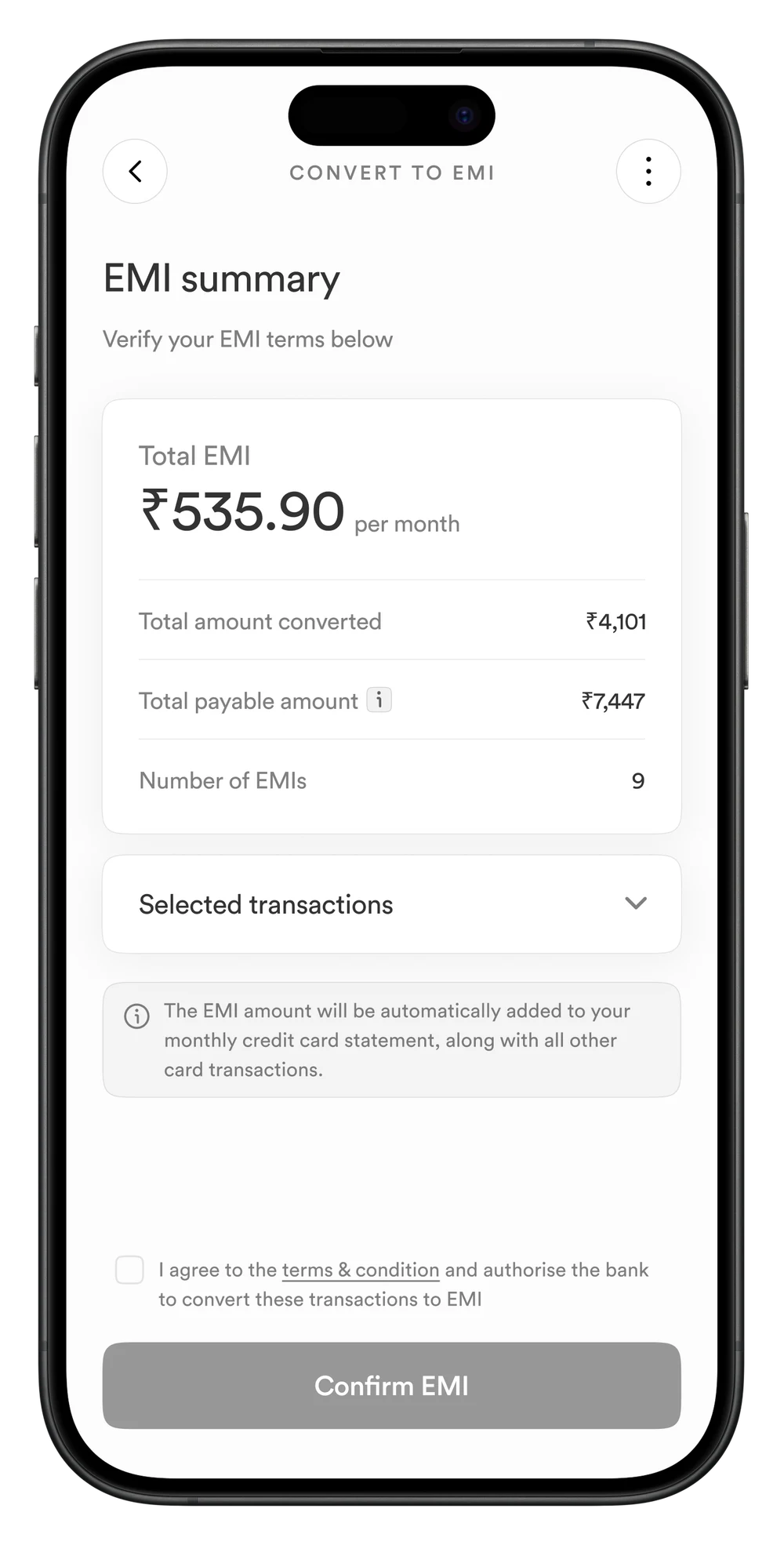 EMI summary